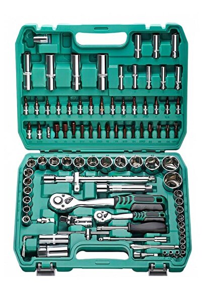 Generic NAI YU × IANG 94-Piece Auto Mechanic Tool Set (1/4" & 1/2" Drive) with Plastic Storage Case