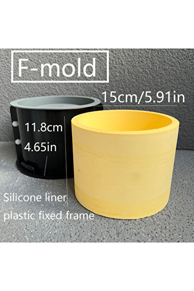 Choice8 قوالب سيليكون كبيرة لزراعة النباتات، أصيص زهور داخلي دائري من الخرسان...