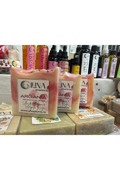 LUNA SPA Set 3 sapunuri Naturale Argania cu ulei de argan si unt de shea