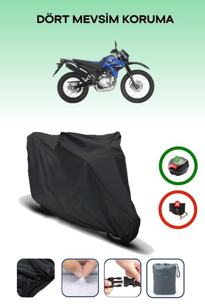 Breen Black Rear Bag Compatible Yamaha Xt 125 R Compatible Motorcycle Canvas ...