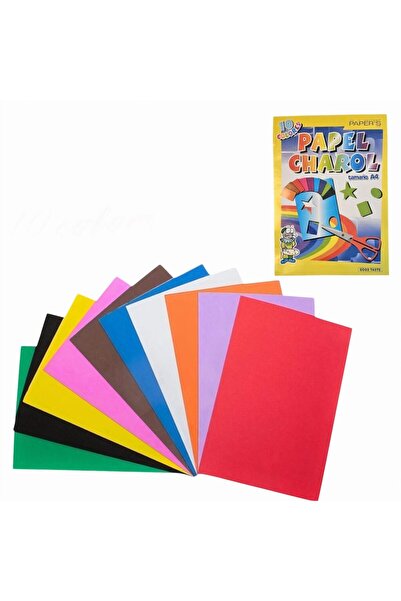 JML1 Hârtie autoadezivă lucioasă 10 culori/set, A4 10/pachet Diferite culori ...