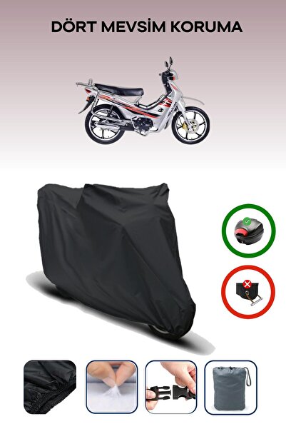 Breen Black Rear Bag Compatible Falcon Magic 100 Compatible Motorcycle Tarpau...