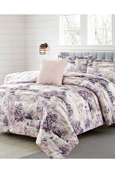 REDTAG Multicoloured 5-Piece Floral Printed Comforter Set (King Size)