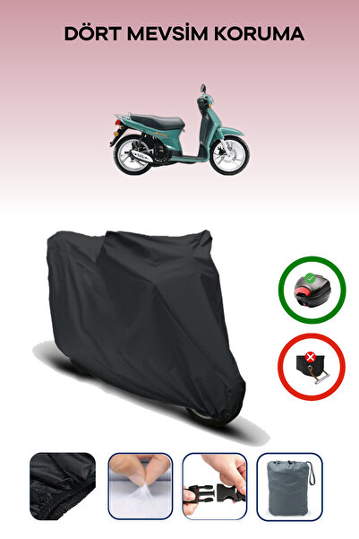 Breen حقيبة خلفية سوداء متوافقة مع غطاء محرك الدراجة النارية Honda SH 100 المتوافق مع الدراجات النارية