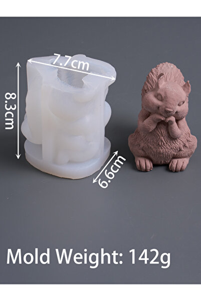 choice2 قالب سيليكون ثلاثي الأبعاد لطيف على شكل سنجاب لصنع الشموع المعطرة، قو...