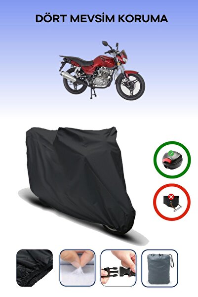 Breen Black Rear Bag Compatible Mondial 125 Mh Compatible Motorcycle Canvas M...