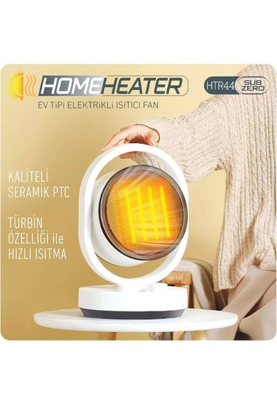 EXENAR SUBZERO 1500W Fanlı Isıtıcı 120° Ayarlanabilir 3 Kademeli Sıcak-Soğuk Üfleme Elektrikli Isıtıcı