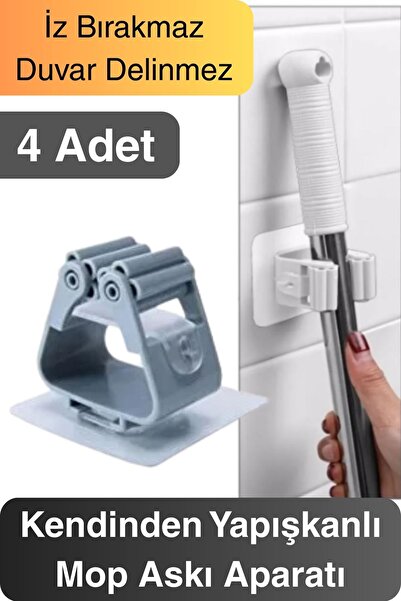 Svein 4 Adet Güçlü Tutunabilen Kendinden Yapışkanlı Mop Paspas Sabitleyici Du...