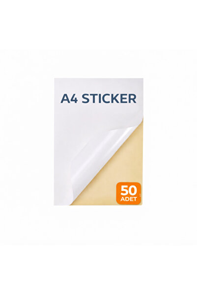 SUMO 50 ADET A4 TAM SAYFA STİCKER TÜM YAZICILARA UYMULU 210X297MM