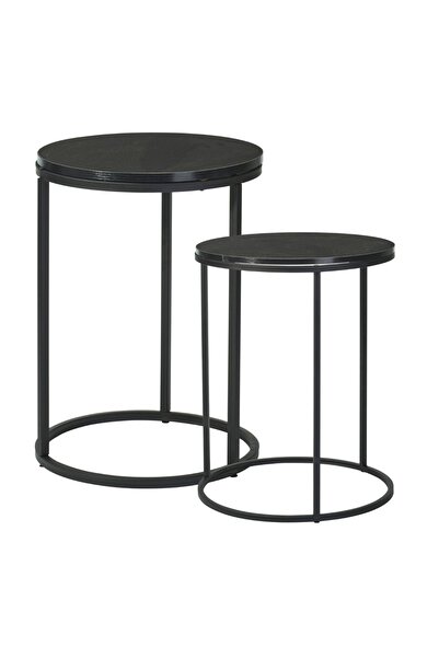 Gift Design Set de 2 măsuțe de cafea Trends4You, metal și MDF, design modern,...