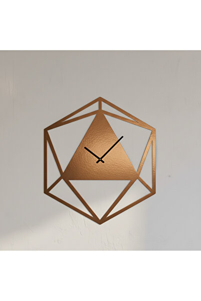 BUKAVA | Prismora Geometrik Metal Duvar Saati - Modern Ofis ve Ev Dekoru ( 50...