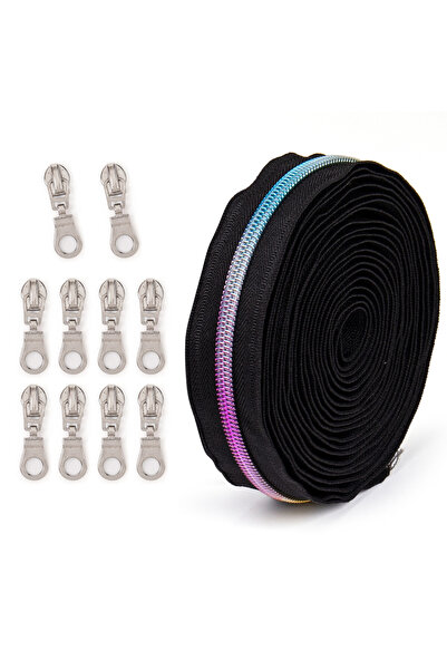 Choice5 Black and colorful 5 #contrasting nylon zipper, suitable for home sew...