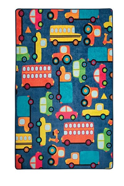 Chilai Home Anti-slip children's rug Cars Blue 150x200 cm