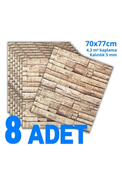 HORECA MARKET Kendinden Yapışkanlı Duvar Kağıdı Panel Strafor Köpük 70x77 8'l...