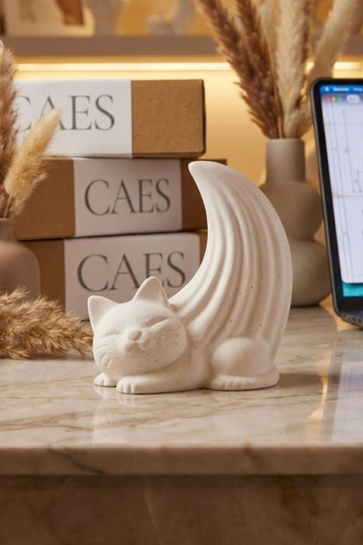 CAES Huzurlu Kedi Tasarım Obje | Serenity Cat