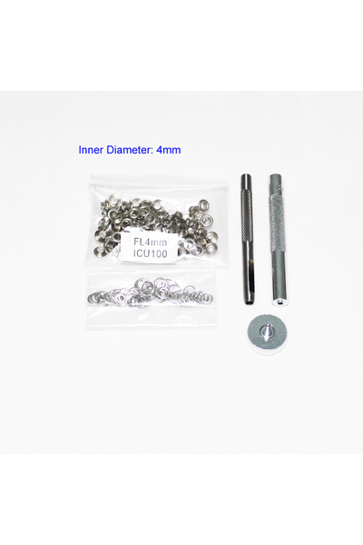 choice2 مجموعة أدوات يين 4 مم، 100 قطعة، تتضمن 100 قطعة من أدوات ثقب العروات ...
