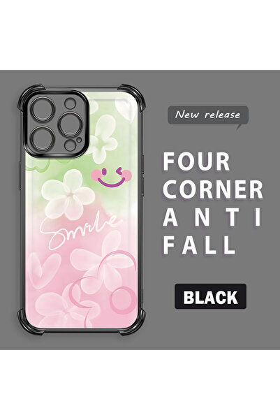 ucuc حافظة هاتف واقية من السيليكون الشفاف على شكل زهرة ملونة متوافقة مع هاتف ...