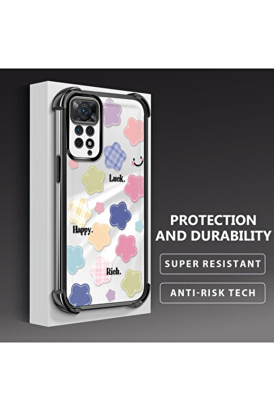 ucuc حافظة هاتف شفافة من السيليكون متوافقة مع هاتف Xiaomi Redmi Note 11 Pro ب...