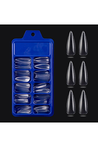 SELA Transparent Stiletto Tips Sela, 100 pcs