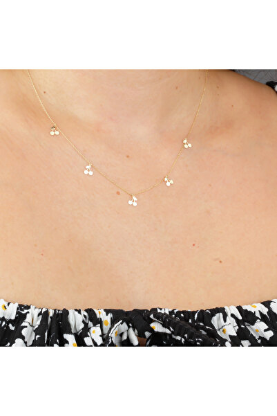 Glorria Altın Kiraz Kolye