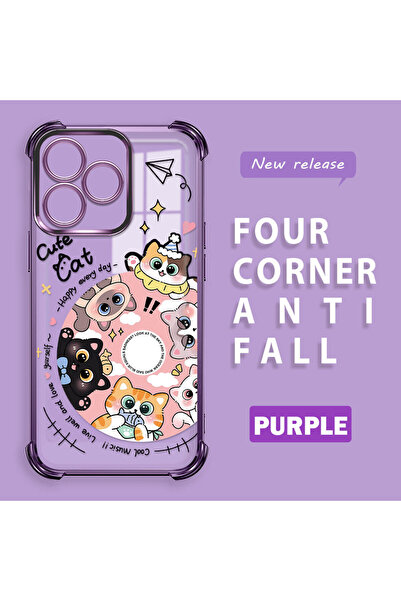 ucuc حافظة هاتف واقية من السيليكون الشفاف متوافقة مع هاتف Realme C51