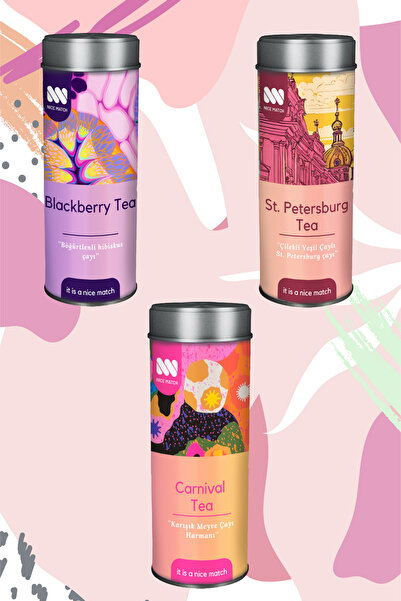 Nice Match Fruit Flavored Tea Set 3-Piece – Petersburg Tea, Blackberry & Carn...
