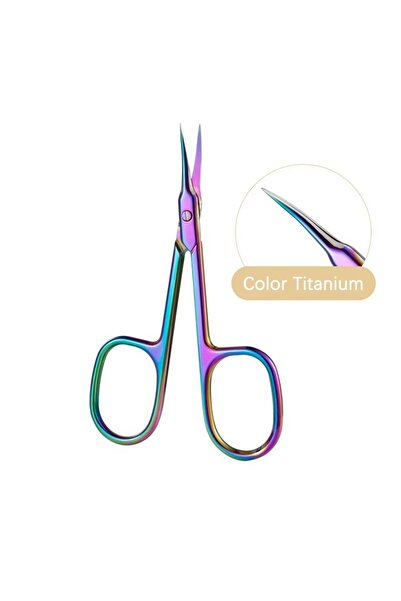 SELA Professional Curved Cuticle Nipper, Stainless Steel, Titanium Color,