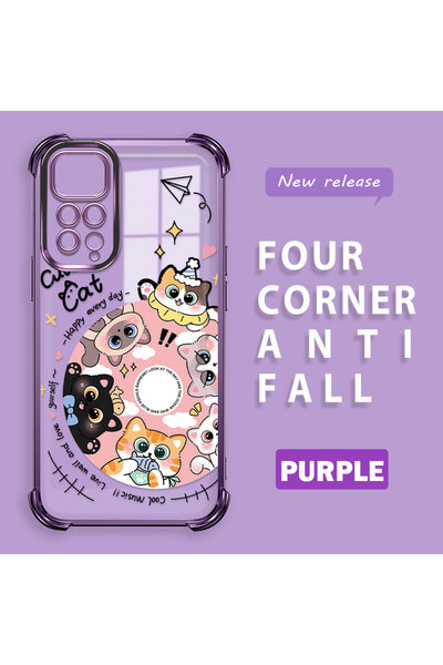 ucuc حافظة هاتف شفافة من السيليكون متوافقة مع هاتف Xiaomi Redmi Note 11