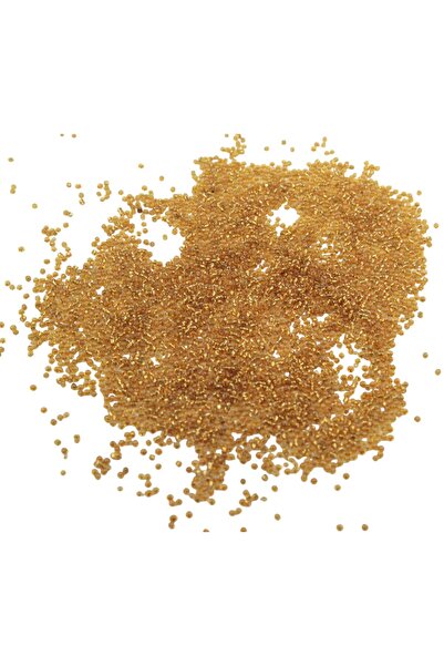 Serhat Aksesuar ve El İşçilik أصفر داكن (11/0) خرز رملي 2 مم 100 جرام