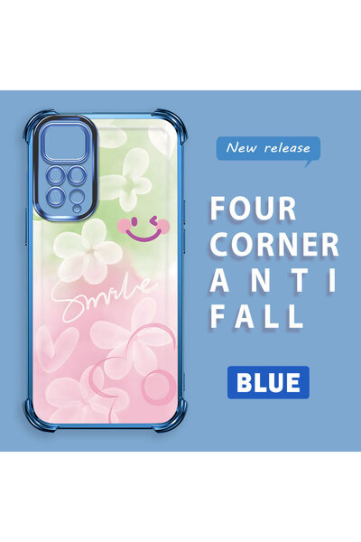 ucuc Xiaomi Redmi Note 11 Compatible Colorful Flower Transparent Silicone Pro...