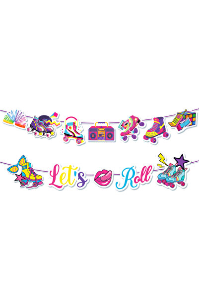 Choice5 BA405 Cartoon Roller Skating Party Disposable Tableware Set Kids Ice ...