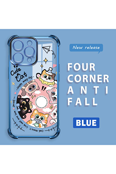 ucuc حافظة هاتف آيفون 15 برو ماكس متوافقة مع القط الكرتوني اللطيف، مصنوعة من ...