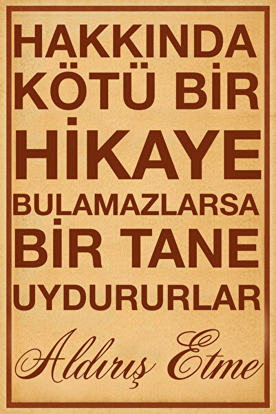 Hayal Poster Retro Ahşap Poster Hakkında Kötü Bir Hikaye 20x30 MDF