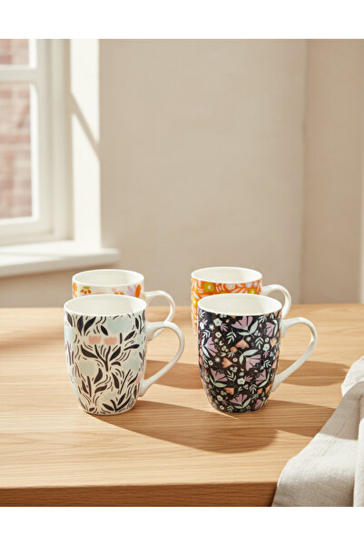 REDTAG Assorted Mug Printed Set (4 Piece)