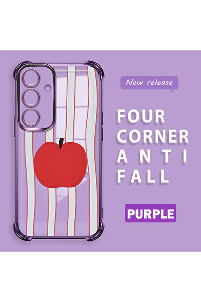 ucuc جراب هاتف سامسونج جالاكسي S24 متوافق مع هاتف فريش ريد آبل، مصنوع من السي...