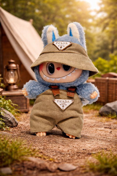 SYS PREMİUM SYS PREMIUM-Labubu, kıyafetli 3 parçalı labubu, Premium Giyim Serisi, peluş oyuncak