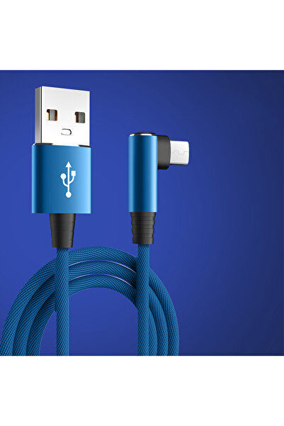 Choice11 3m Blue 5A Fast Charging Type C Cable 90 Degrees Elbow Cable USB C C...