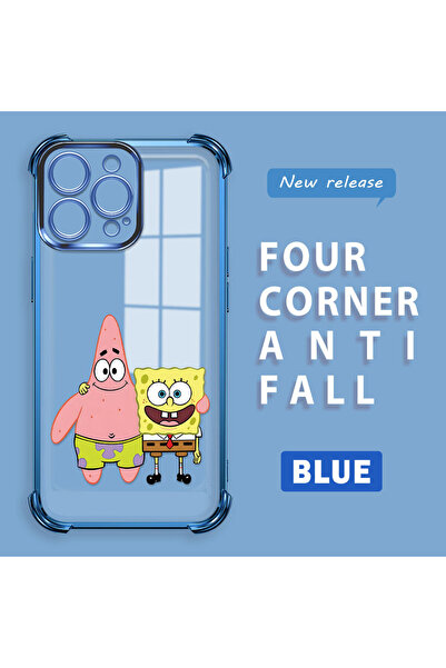 ucuc غطاء حماية شفاف من السيليكون متوافق مع آيفون 16 برو ماكس بتصميم سبونج بو...