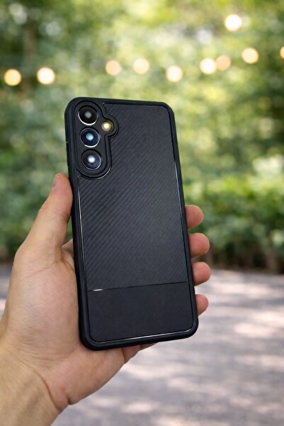 Alstrap Samsung Galaxy A35/A55 Compatible Carbon Fiber Textured Camera Protected Shock Absorbing Case