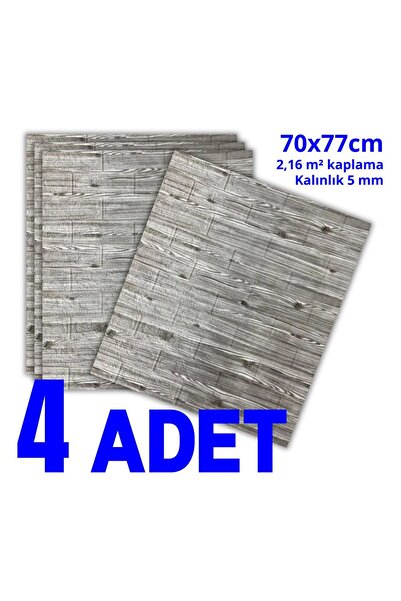 HORECA MARKET 3D Kendinden Yapışkanlı Duvar Kağıdı Strafor Köpük 70x77 Cm 4 A...