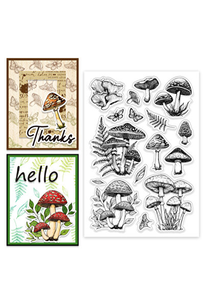 Choice4 AECH08-03395 طوابع شفافة من السيليكون بتصميمات زهور وطيور وحشرات، طوا...