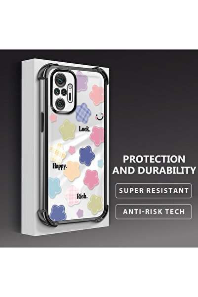 ucuc حافظة هاتف شفافة من السيليكون متوافقة مع هاتف Xiaomi Redmi Note 10 Pro ب...