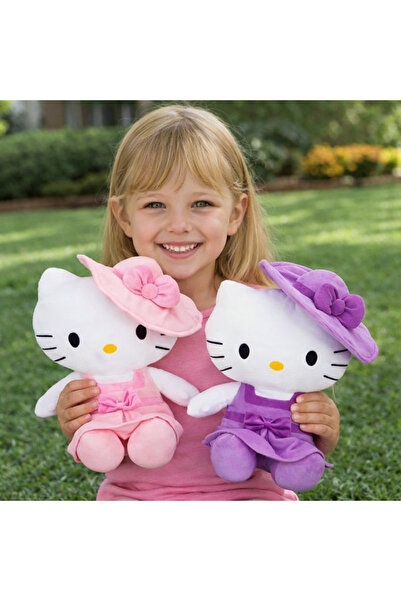 Muhcu Home دمية قطيفة لطيفة على شكل هيلو كيتي بفستان 36 سم (منتج مرخص)