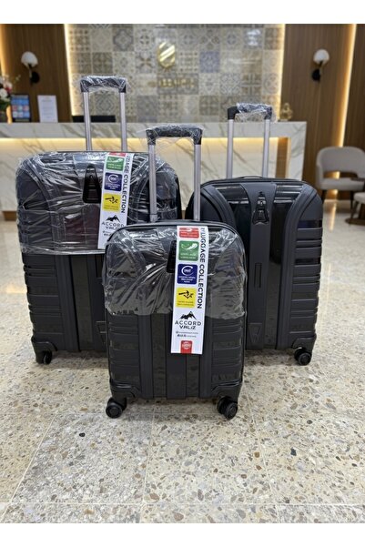 Accord 3’lü Polikarbon Valiz Seti | Büyük–Orta–Kabin |