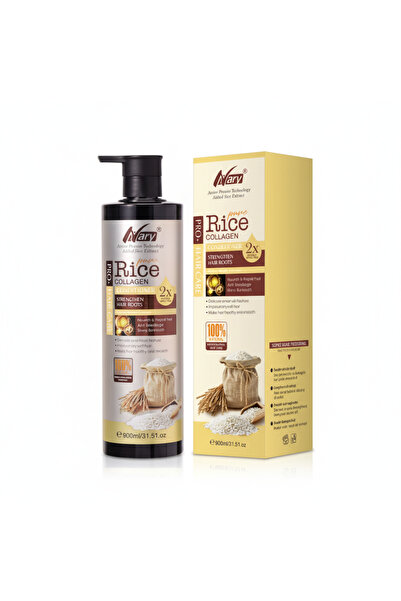 NARYA STORE Μαλακτική κρέμα μαλλιών με ρύζι και κολλαγόνο για ενδυνάμωση και ...
