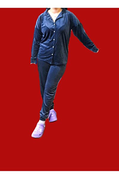 Pijamoni Pijama Takimi Fransiz Kadi̇fe