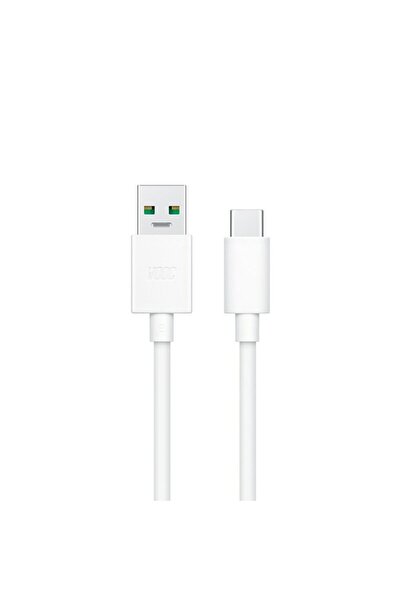 PRESTIGE CHARGE USB to USB-C Cable for Data and Fast Charging 5A, SuperVooC 30W for Oppo, 1m, White