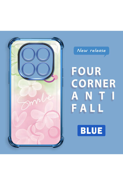 ucuc Xiaomi Redmi Note 14 Pro 4g Compatible Colorful Flower Transparent Silic...