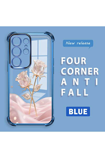 ucuc حافظة حماية من السيليكون الشفاف باللون الوردي الرومانسي المتوافقة مع هات...