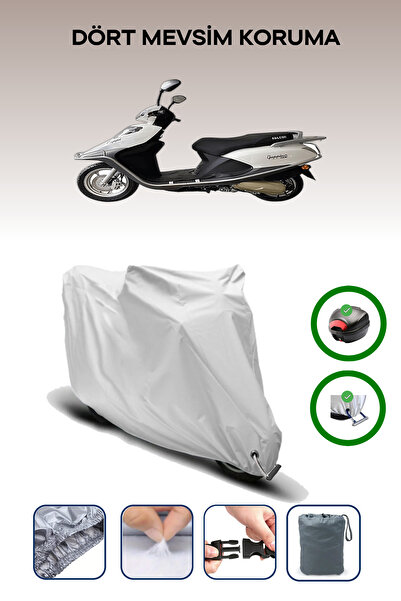 Breen Gray Rear Bag and Lock Compatible Falcon Guppi 110 Compatible Motorcycl...